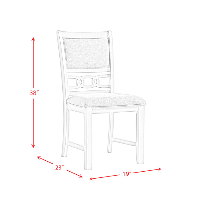 Amherst Standard Height 5PC Dining Set-Table and Four Faux Leather Side Chairs in Walnut