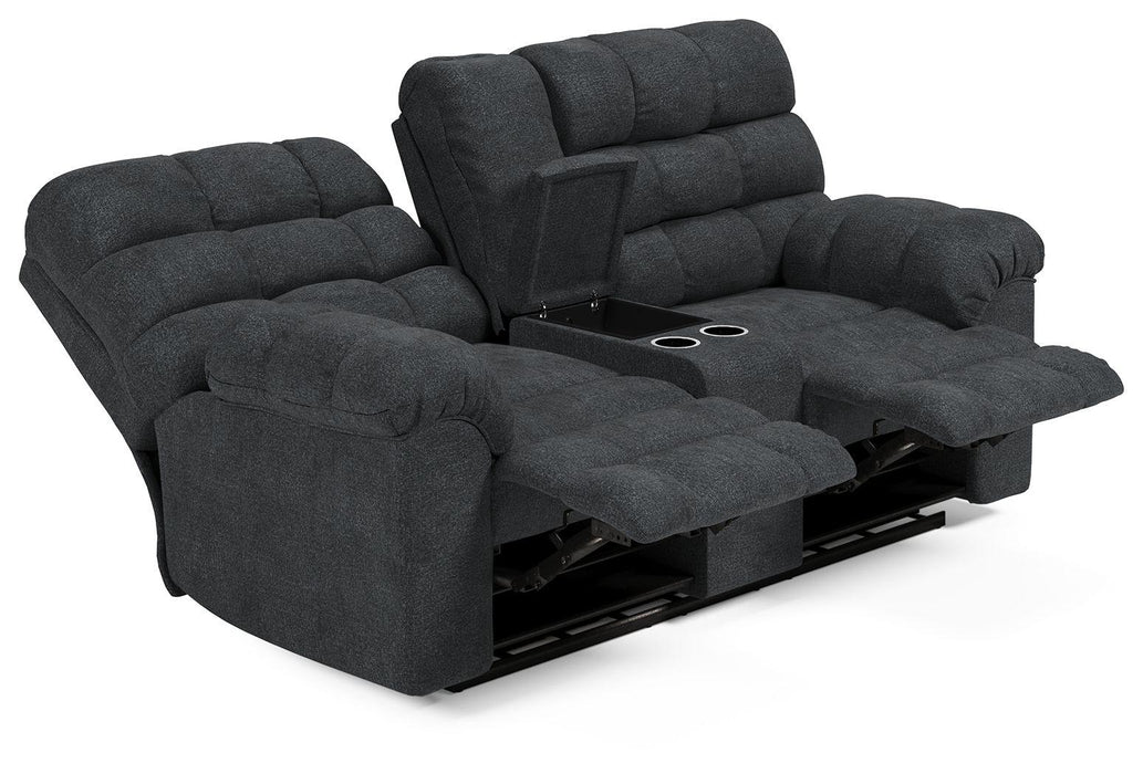 Wilhurst - Double Rec Loveseat W/console
