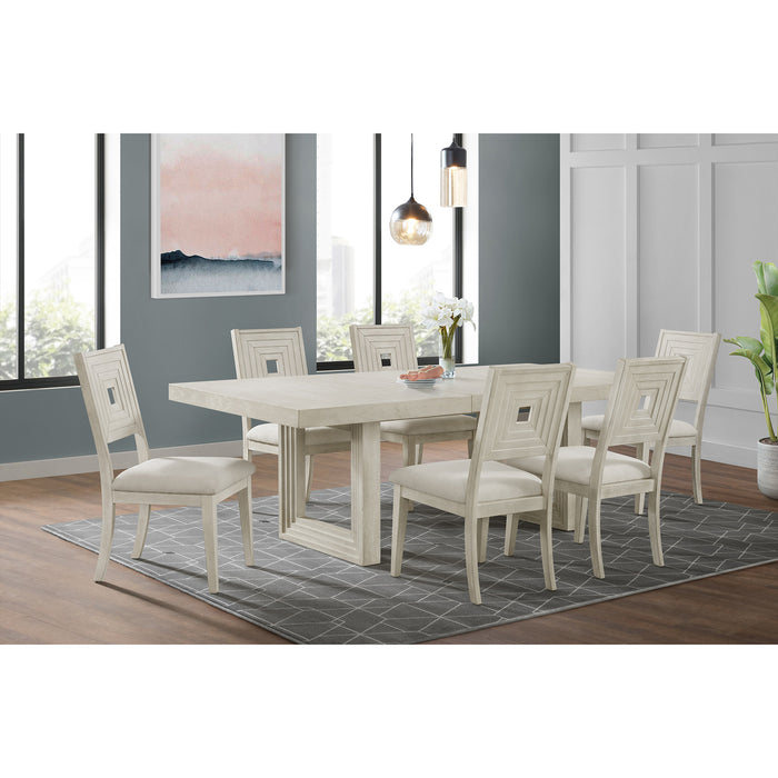 Avalanche Dining Side Chair in Antique White (2 Per Carton)