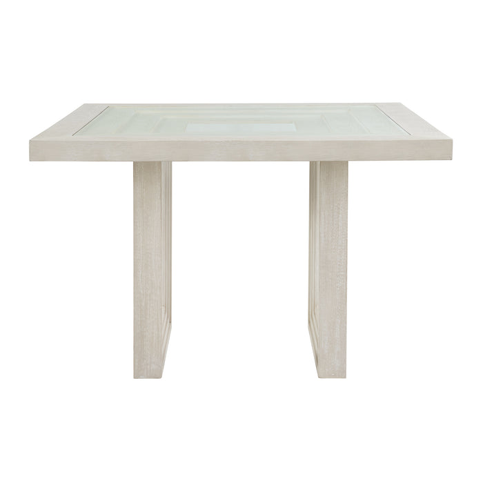 Avalanche Square Counter Table in Antique White