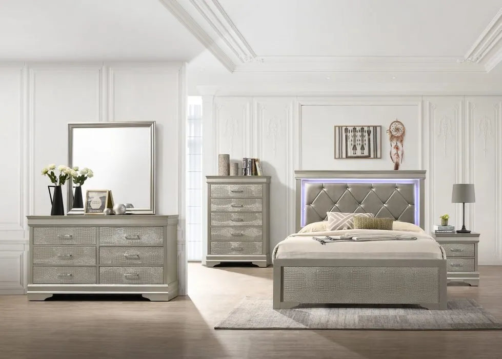 6 PC QUEEN BEDROOM SET