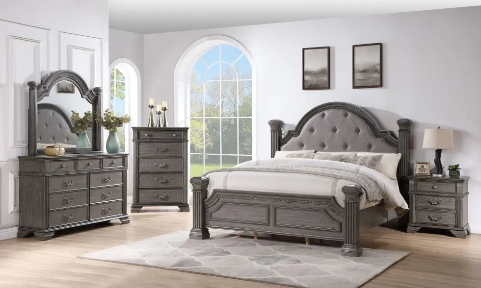 6 PC QUEEN BEDROOM SET