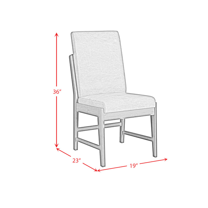 Brisbane Dining Side Chair with Bozeman Brown PU in Brown (2 Per Carton)