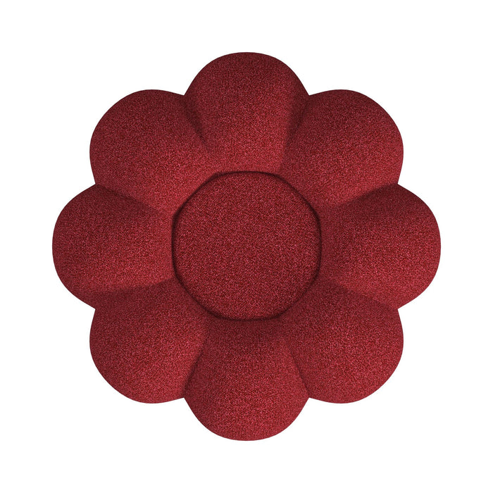 Bubble Swivel Chair and Ottoman in Red