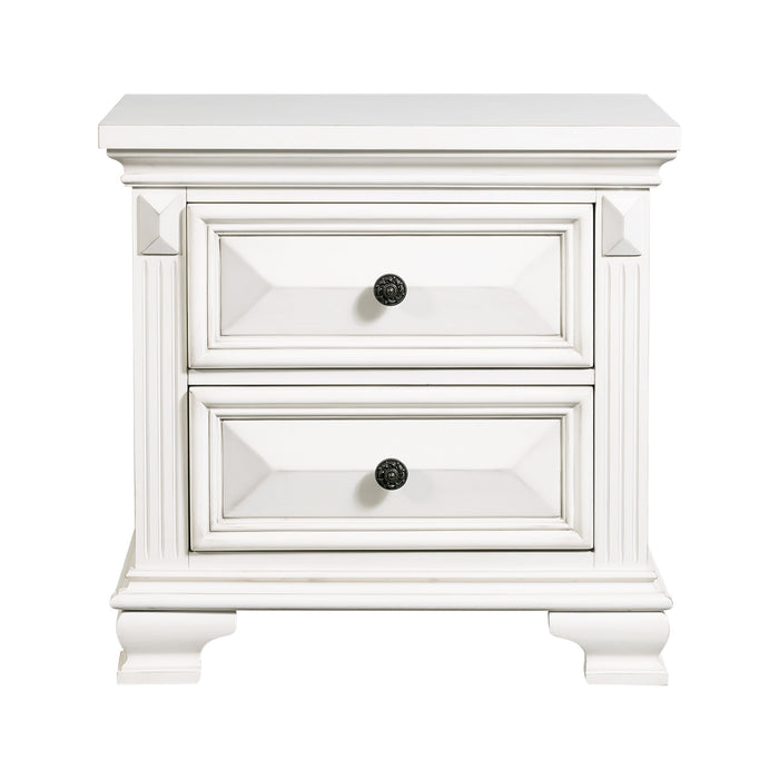 Calloway Nightstand Antique White Color