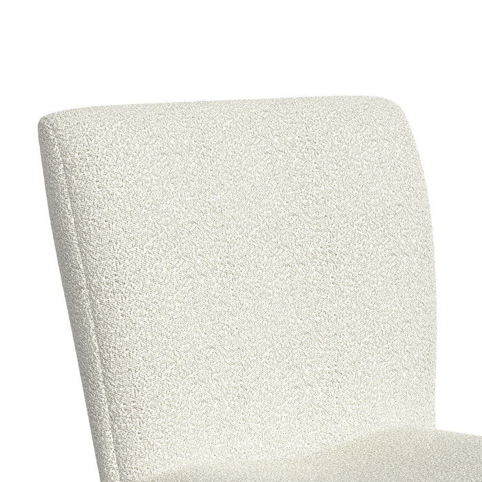 Cambrie UPH Swivel Bar Stool with Beige Boucle in Natural (2 Per Carton)