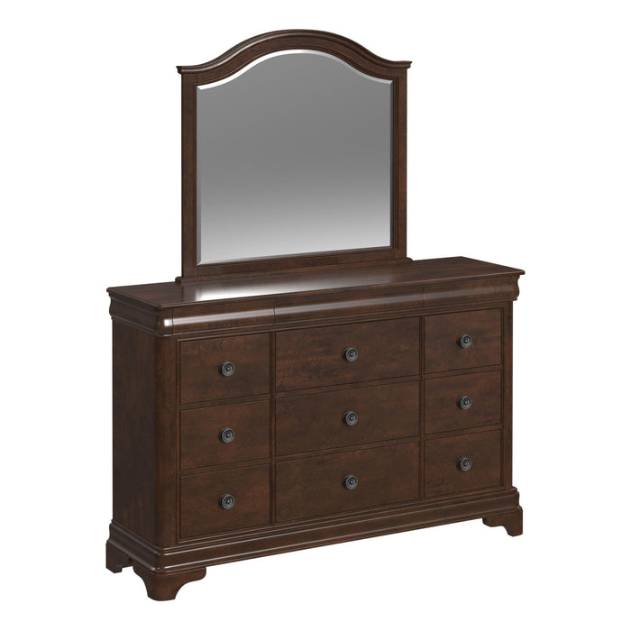 Cameron Cherry Sleigh Bedroom Set