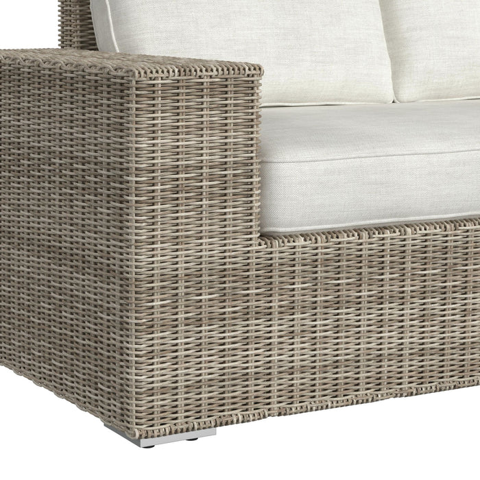 Carmona 6PC Conversion Set in Natural and Olefin Beige with Ottoman