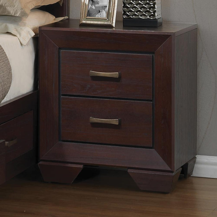 Fenbrook Dark Cocoa Two-Drawer Nightstand