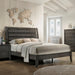 Crown Mark Furniture Evan Queen Panel Bed in Grey image