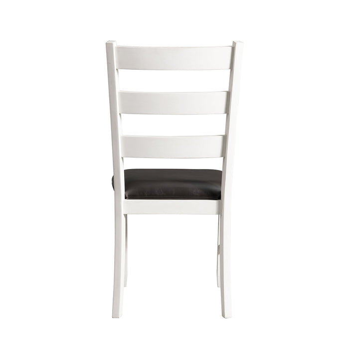 Martin 6 Pc Dining set (Table+ 4 + Bench) (Dark Brown Top - White Base)