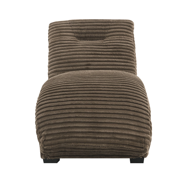 Dominick II Chaise in Masis Cocoa