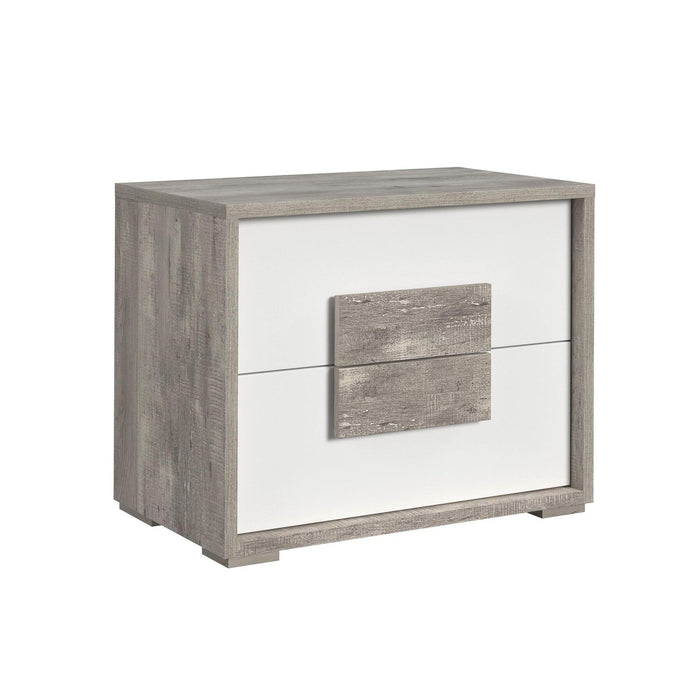 San Matteo 2-Drawer Nightstand with USB in Dual Tone