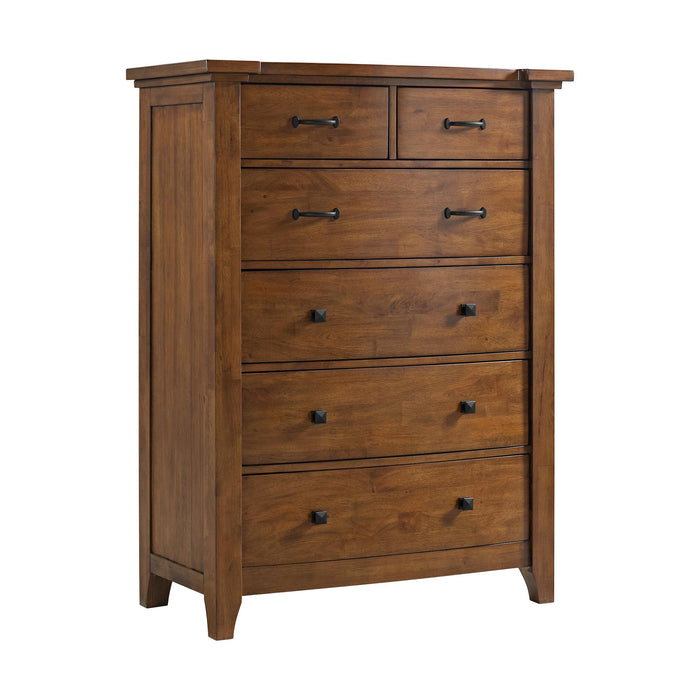 Gage 6-Drawer Chest in Chestnut