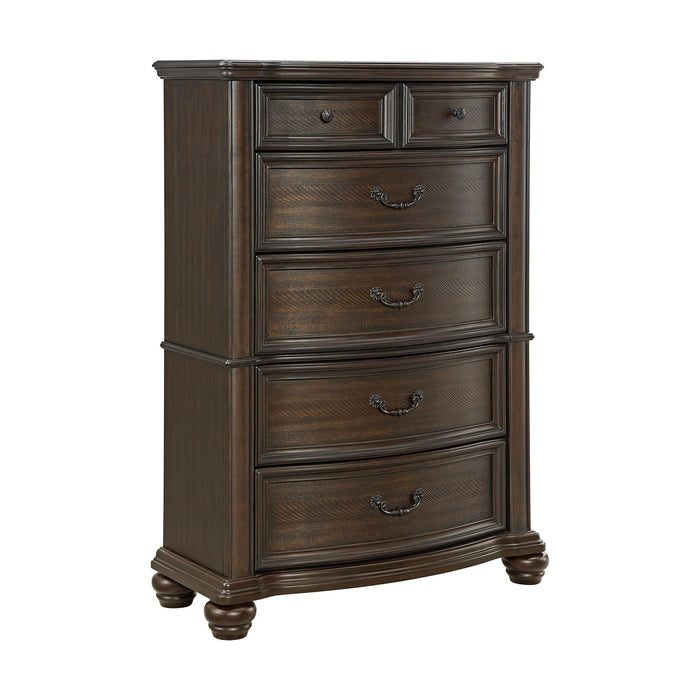 Brunswick 5-Drawer Chest in Mahogany