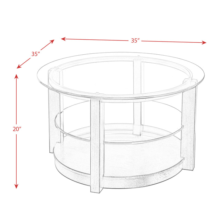 Elsa 2PC Occasional Table Set-Coffee Table & End Table