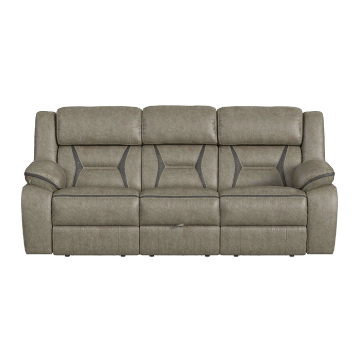 Engage Motion Sofa with DDT, Drawer and PWS in Corral Grey