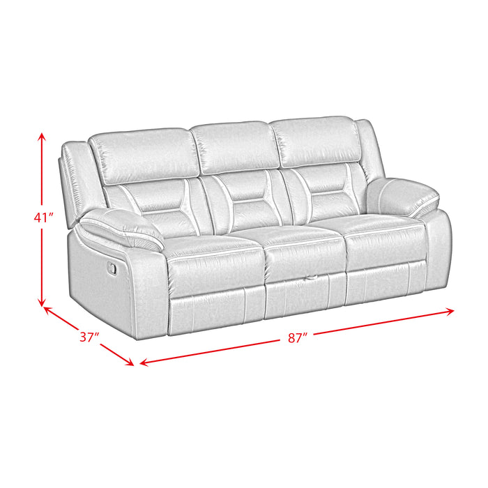Engage Motion Sofa with DDT, Drawer and PWS in Corral Grey