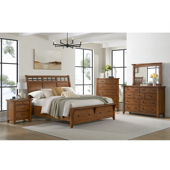 Gage 6-Drawer Chest in Chestnut