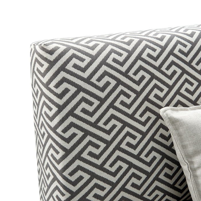 Gramercy Dining Three Seat Sofa w/Seven Pillows