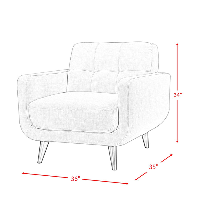 Hadley Sofa & Chair Set in Charcoal