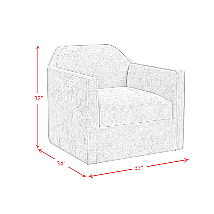 Hamlin Swivel Chair in Beamer Cement