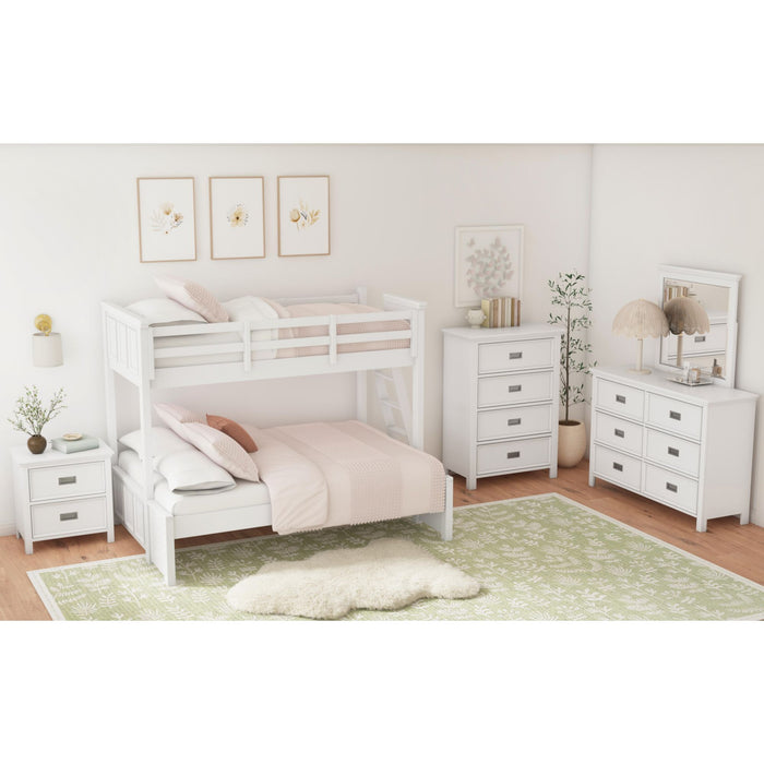 Hampton Kids Over Bunk with Ladder Bedroom Set