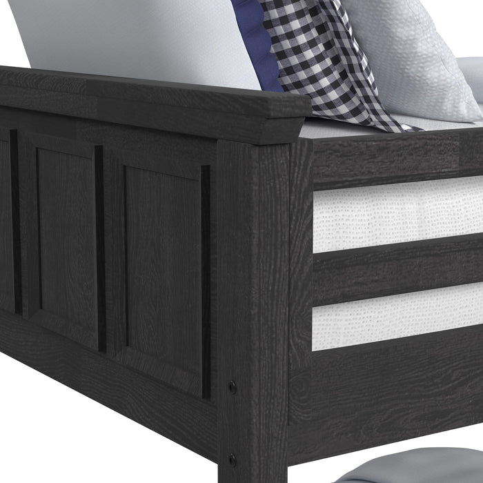 Hampton Kids Over Bunk with Staircase and Trundle Bedroom Set