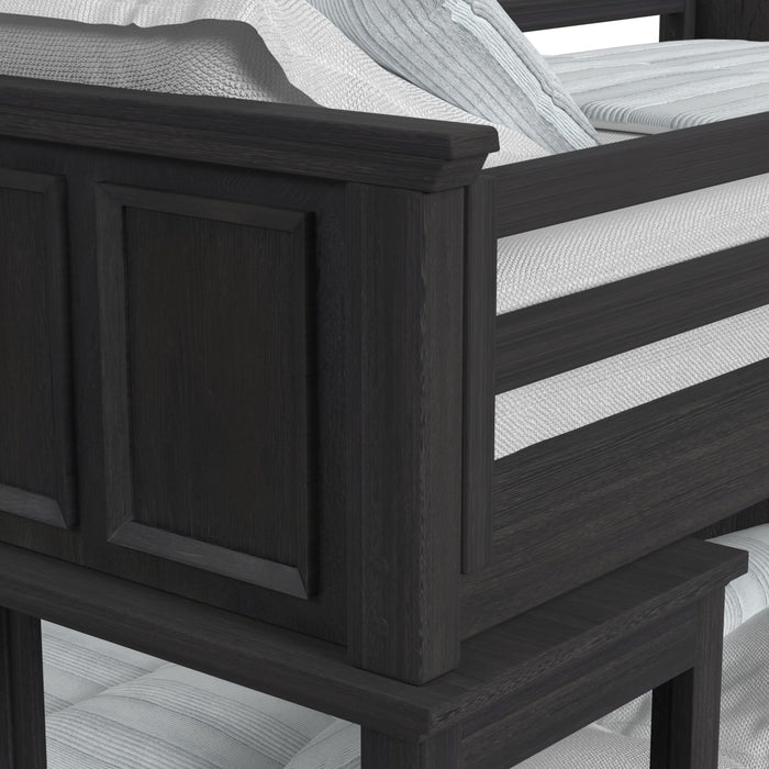 Hampton Kids Over Loft with Staircase and Desk with Speaker Bedroom Set