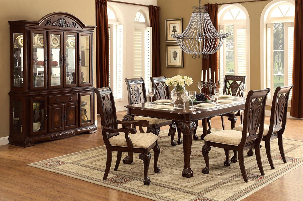 Homelegance Norwich Dining Table in Dark Cherry 5055-82