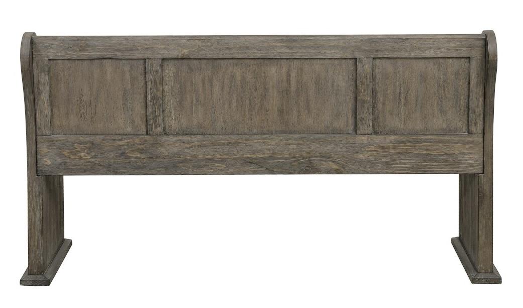 Homelegance Toulon Bench with Curved Arms in Dark Pewter 5438-14A