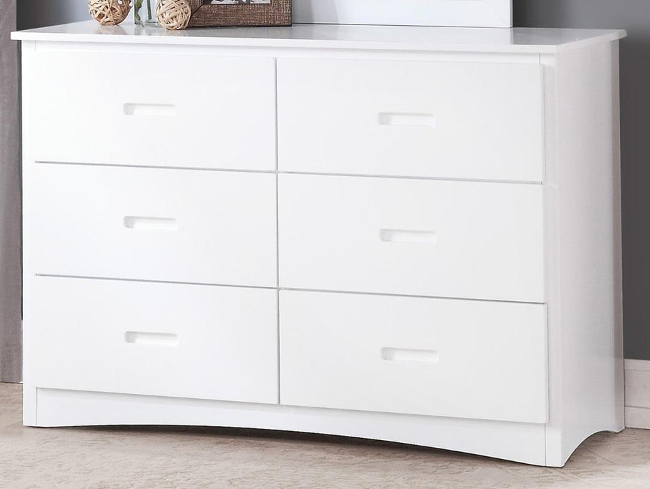 Homelegance Galen 6 Drawer Dresser in White B2053W-5