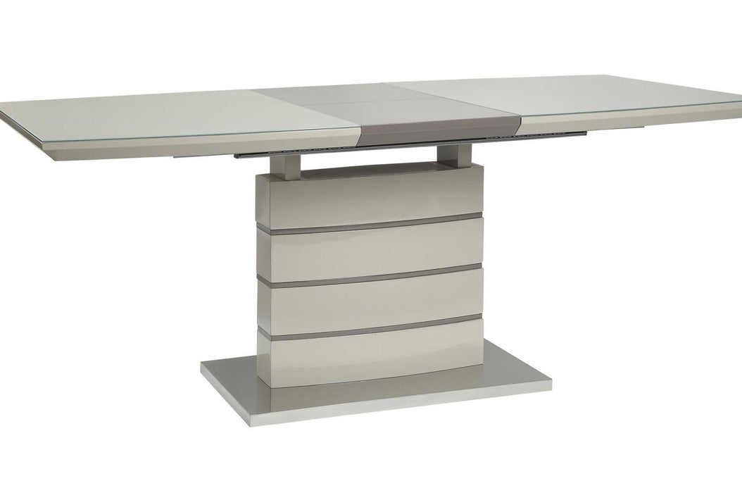 Homelegance Glissand Dining Table in White & Gray 5599-71*