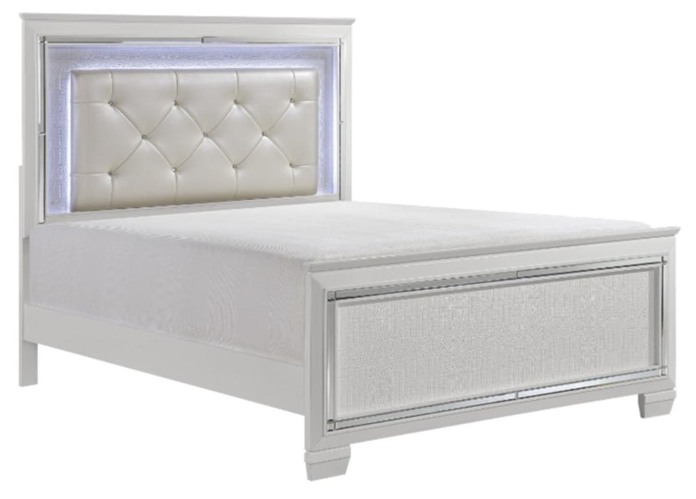 Homelegance Allura Queen Panel Bed in White 1916W-1*