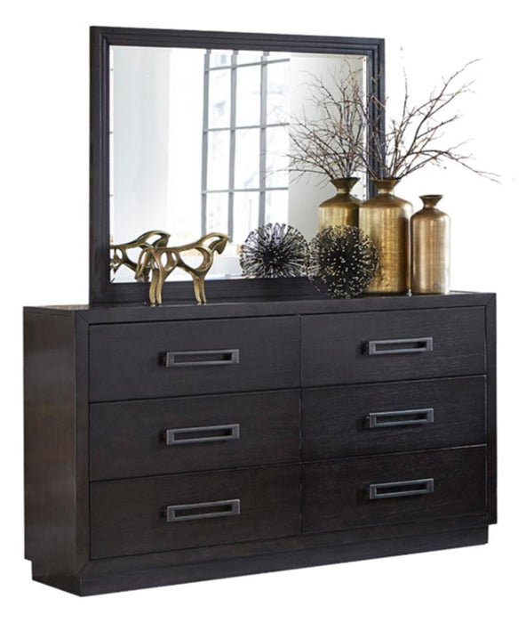 Homelegance Larchmont Mirror in Charcoal 5424-6