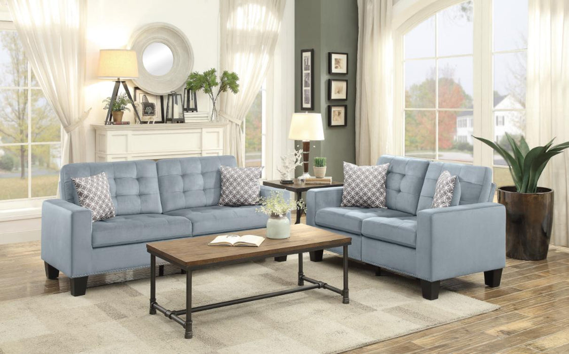 Homelegance Furniture Lantana Sofa in Gray 9957GY-3