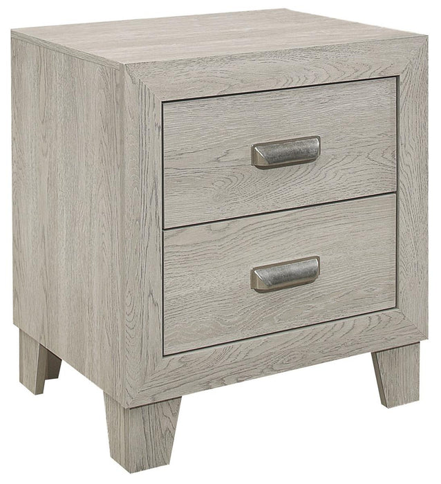 Homelegance Furniture Quinby 2 Drawer Nightstand in Light Brown 1525-4