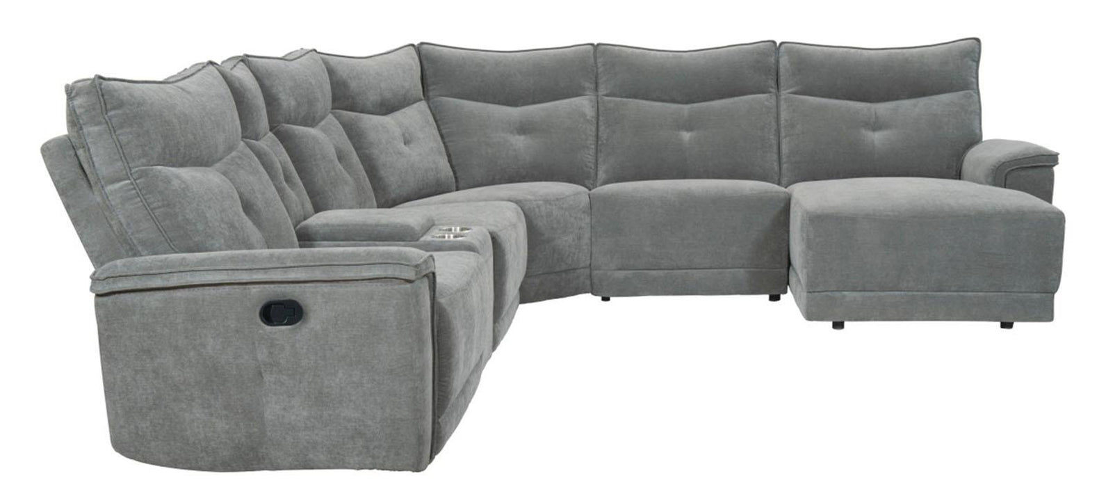 Homelegance Furniture Tesoro Armless Chair in Dark Gray 9509DG-AC
