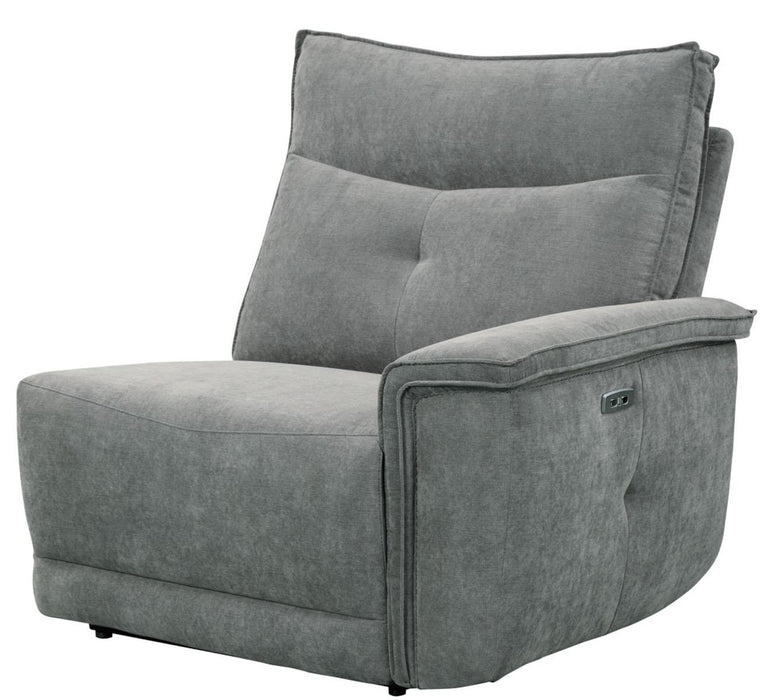 Homelegance Furniture Tesoro Power Right Side Reclining Chair in Dark Gray 9509DG-RRPWH