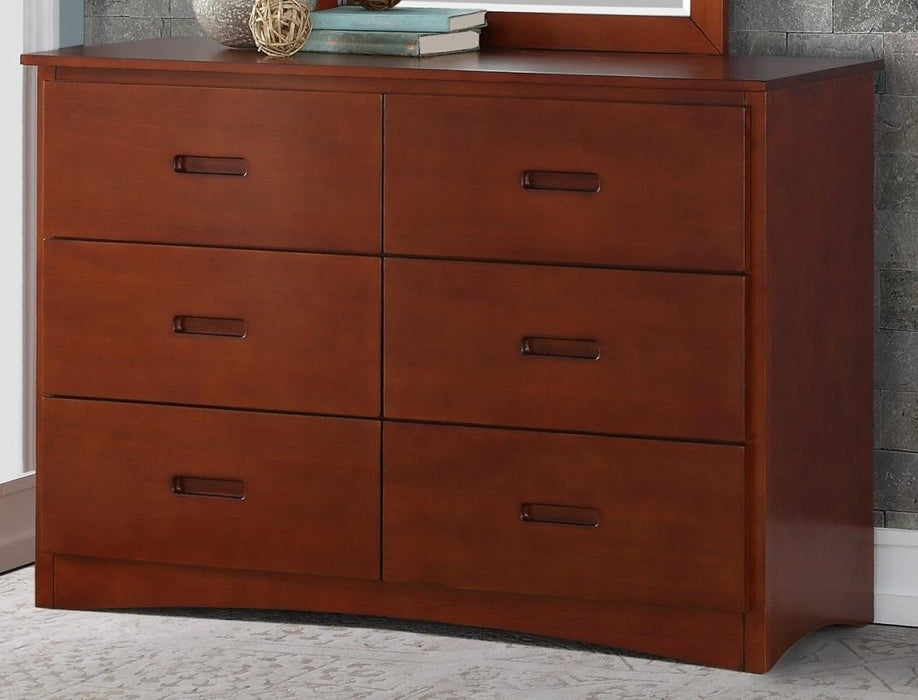 Rowe 6 Drawer Dresser in Dark Cherry B2013DC-5