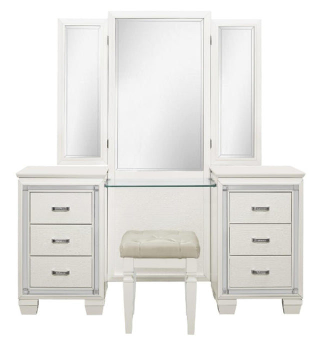 Allura Vanity Dresser with Mirror in White 1916W-15* image