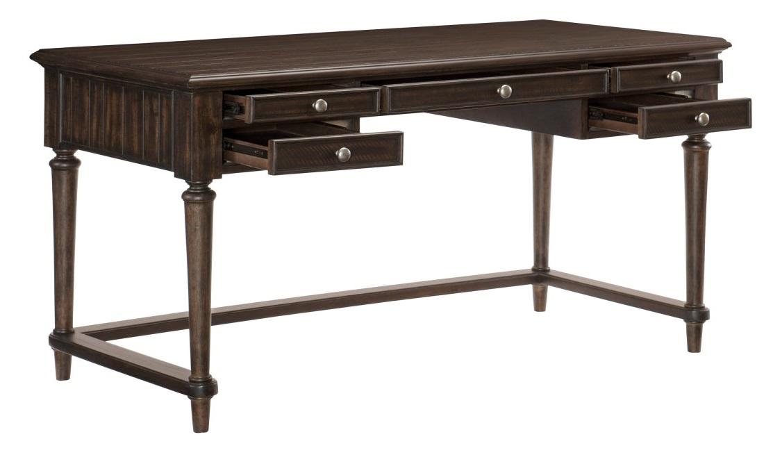 Cardano Writing Desk w/ 3 Working Drawers in Charcoal 1689-16