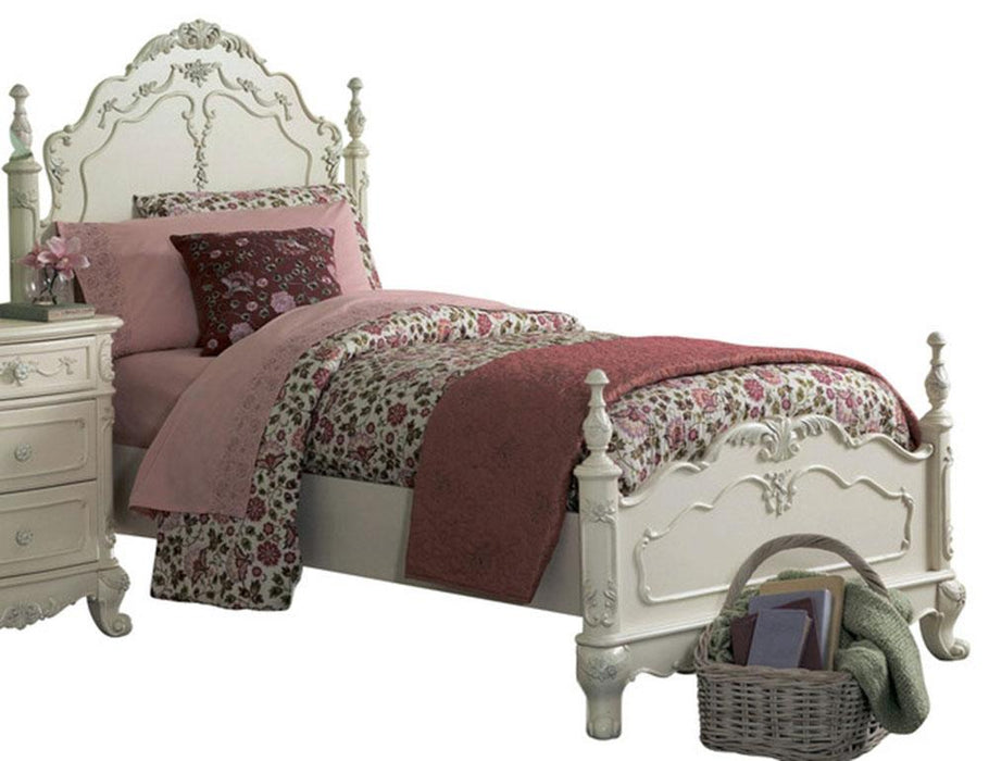 Cinderella Queen Poster Bed in Antique White 1386NW-1* image