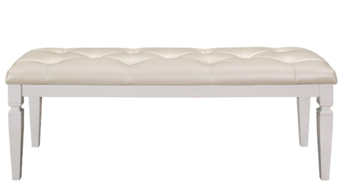 Allura Bed Bench in White 1916W-FBH image