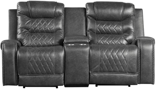 Putnam Power Double Reclining Loveseat in Gray 9405GY-2PW image