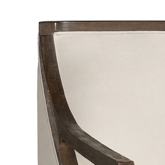 Hopkins Chair w/Brown Arm Columbia Natural(ISTA 3)