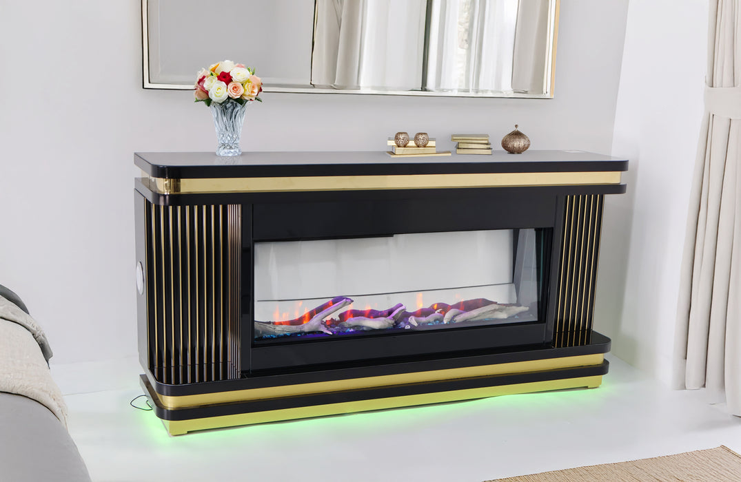 TV STAND W FIREPLACE