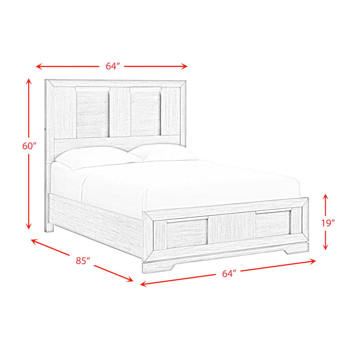 Kelis Panel Bedroom Set with LED