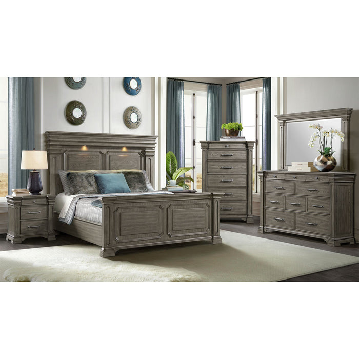 Kings Court Dresser & Mirror in Grey