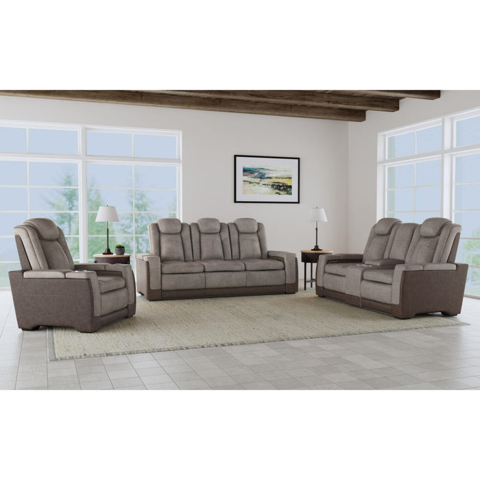 Lantana Power Motion Sofa with Power Headrest, Led, DDT, reading light and PWS in Rocky Grey/Brown